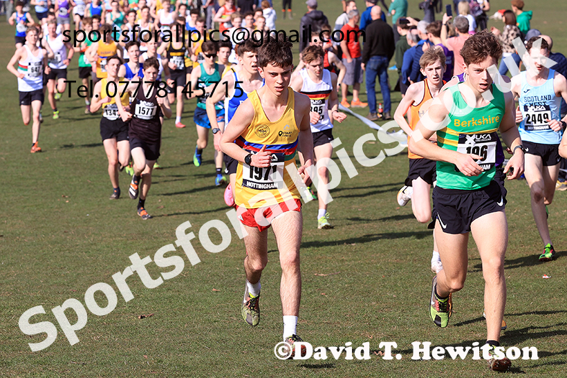 GMens under-17s 2025 UK CAU Inter Counties Cross Country Champs., Wollaton Park, Nottingham. Photo: David T. Hewitson/Sports for All Pics